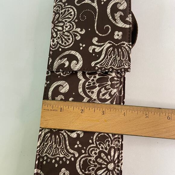 Thirty-One Perfect Bottle Thermal Holder Brown Woodblock Floral - Picture 7 of 9
